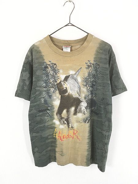 レディース 古着 00s Disney ダイナソー Aladar 「アラダ―」 恐竜 キャラクター タイダイ Tシャツ M 古着 6,396円