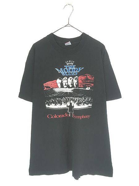 古着 90s USA製 The Moody Blues 「Colorado Symphony Musical 」 プログレ ロック バンド Tシャツ XL