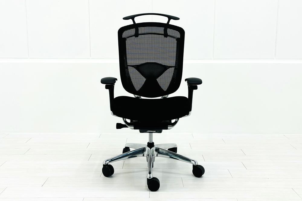  オカムラ コンテッサセコンダ Contessa seconda 2018年製 高機能チェア オフィス家具 ブラック A000004137 デスク用椅子 オフィスチェア ワークチェア 椅子 チェア