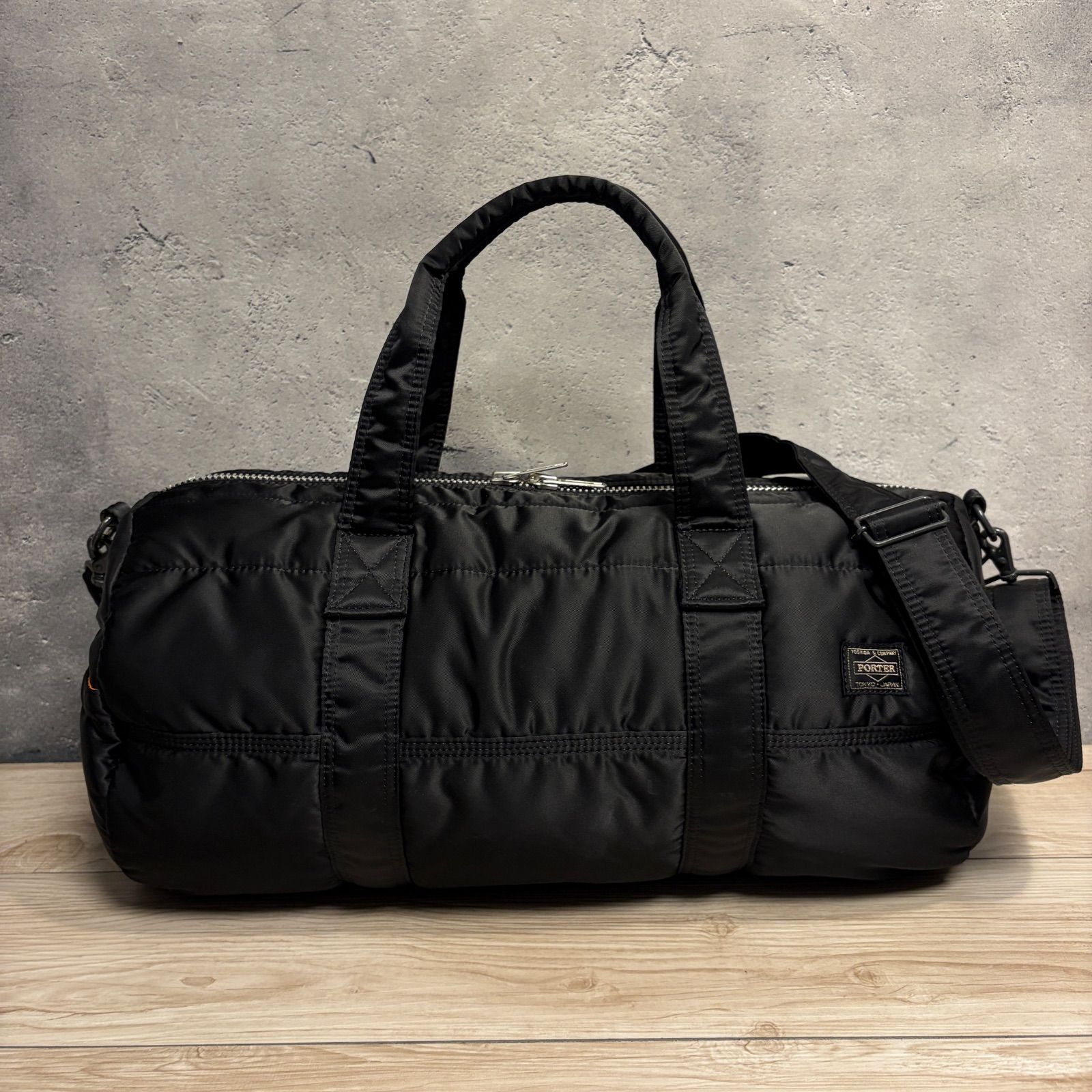 PORTER TANKER 2WAY ドラムバッグ ブラック ポーター タンカー