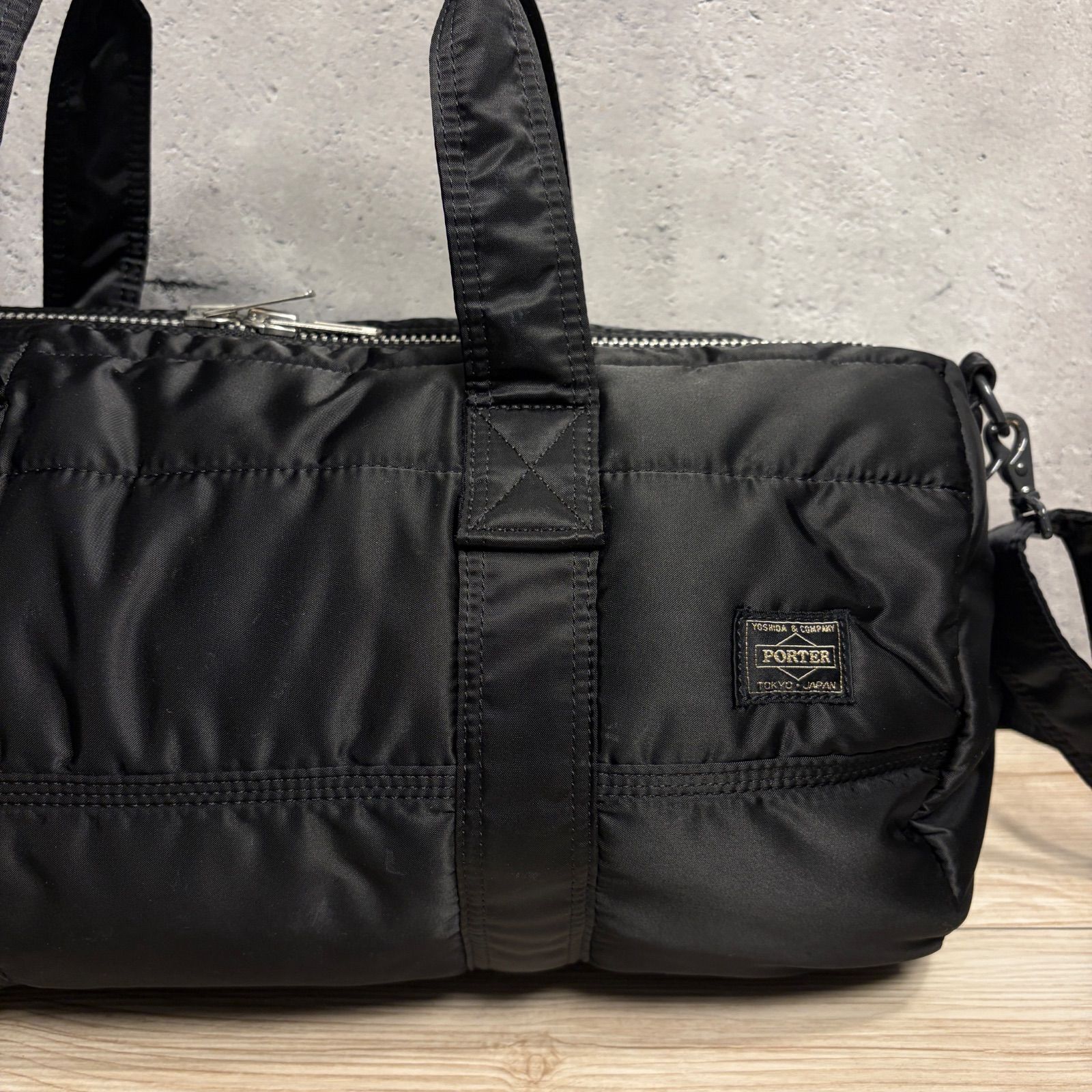 PORTER TANKER 2WAY ドラムバッグ ブラック ポーター タンカー