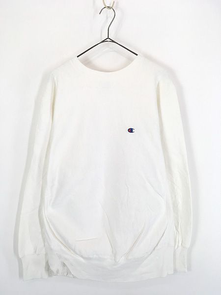 古着 80s USA製 Champion Reverse Weave ワンポイント リバース スウェット トレーナー ホワイト L 古着 13,260円
