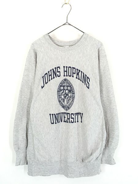 古着 90s USA製 Champion Reverse Weave 「JOHNS HOPKINS」 3段 カレッジ リバース スウェット XL 古着② 10,275円