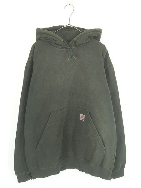 古着 00s Carhartt ワンポイント 刺しゅう スウェット パーカー L 古着