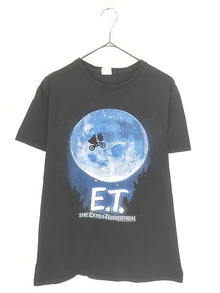 古着 00s E.T. 満月×自転車 SF映画 オールド ムービー Tシャツ M位 古着