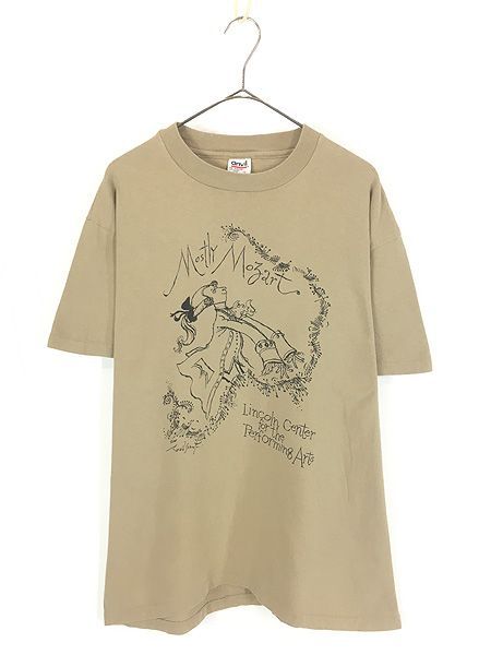 古着 90s USA製 Lincoln Center for the Performing Arts 「Mostly Mozart」 モーツァルト ミュージック アート Tシャツ L
