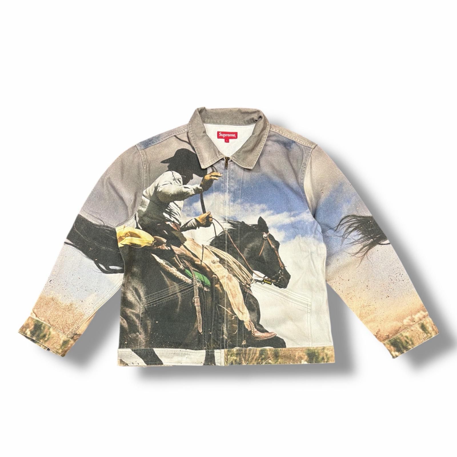 国内正規 Supreme 17SS Cowboy Denim Work Jacket カウボーイデニム