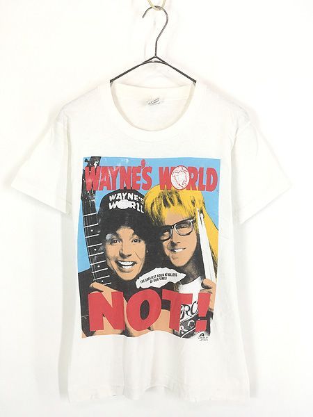 古着 90s USA製 WAYNE'S WORLD 「NOT!」 映画 ムービー ミュージック Tシャツ S 10,508円