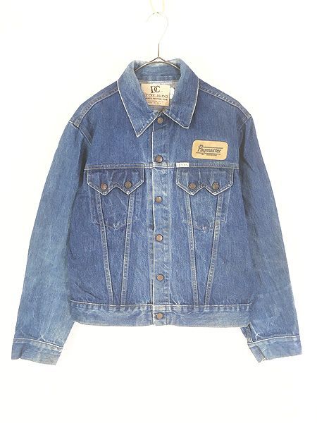古着 80s USA製 Dee Cee Brand 2つ山ポケット ブルー デニム トラッカー ジャケット Gジャン 40