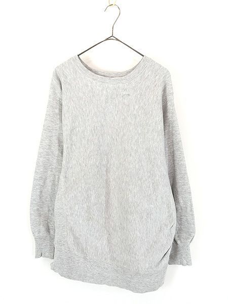 古着 80s USA製 Champion Reverse Weave 完全目なし リバース スウェット グレー XL