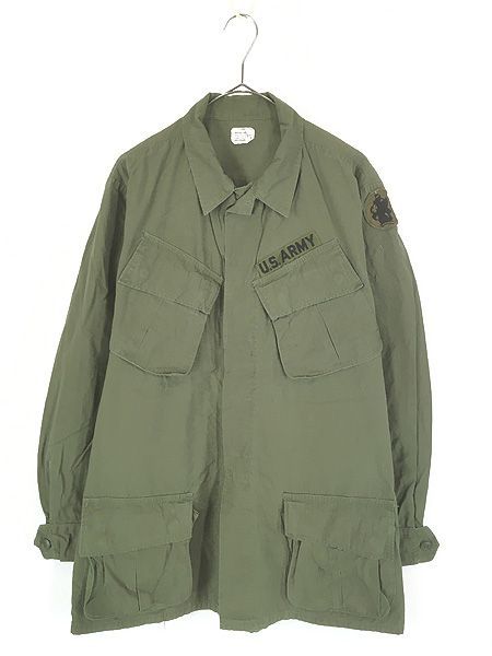 古着 60s 米軍 US ARMY 4th ポプリン ベトナム ジャングル ファティーグ トロピカル ジャケット M-L