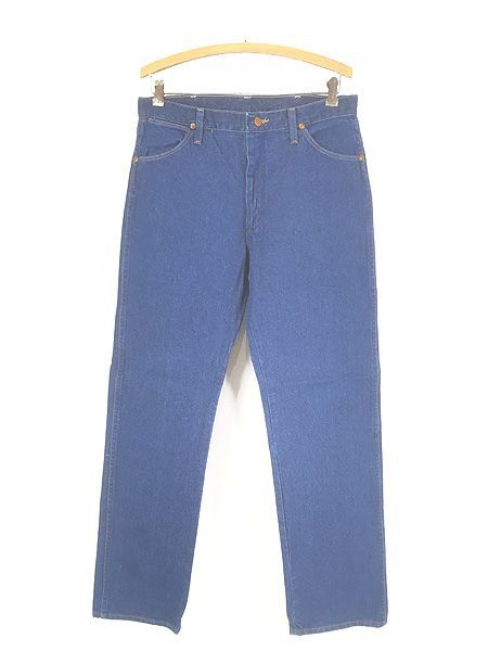 古着 90s USA製 Wrangler 13MWZPW 真紺 ブルー デニム パンツ ジーンズ ストレート W32 L31