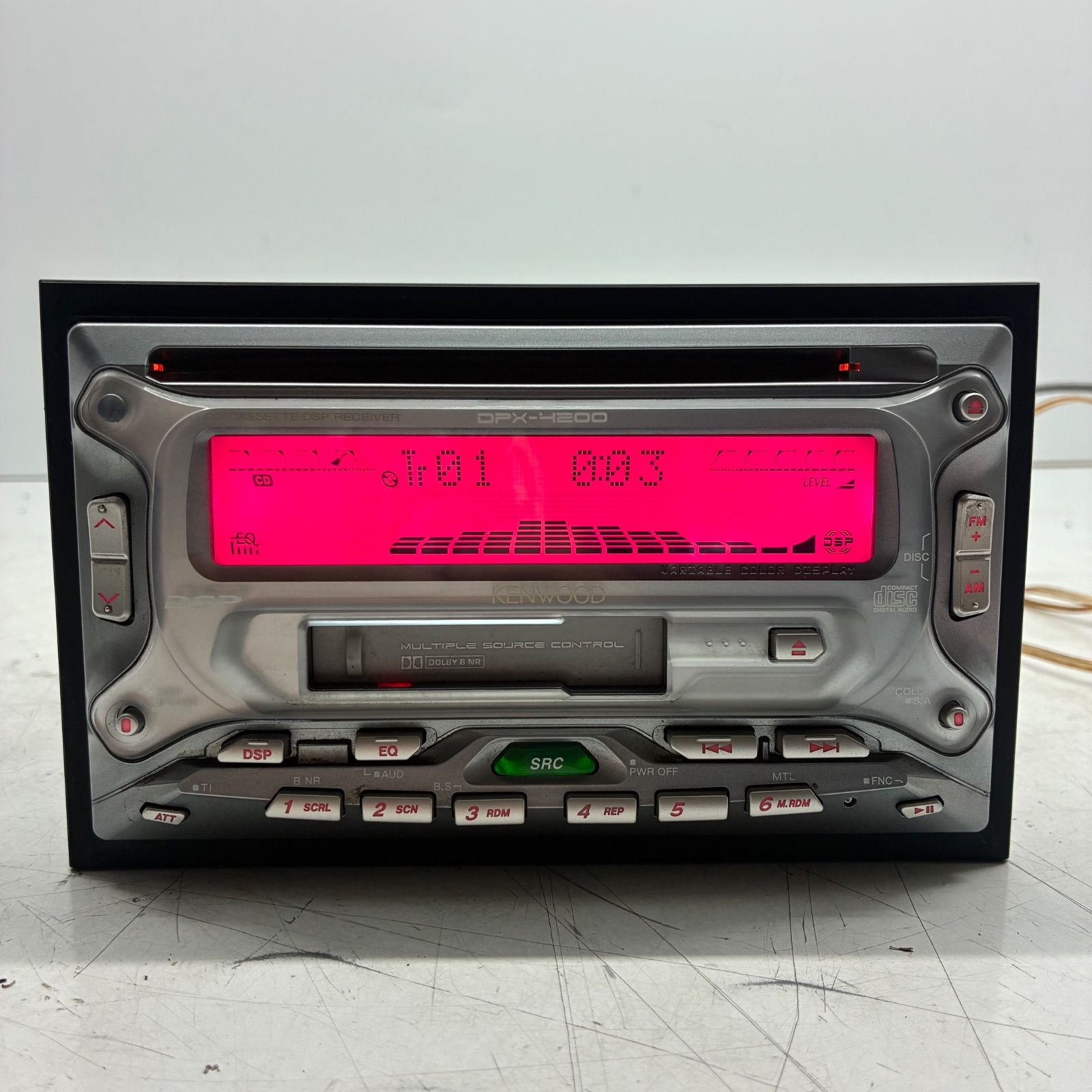 Y【当時物】KENWOOD ケンウッド 2DIN DPX-4200 DPX4200M カー