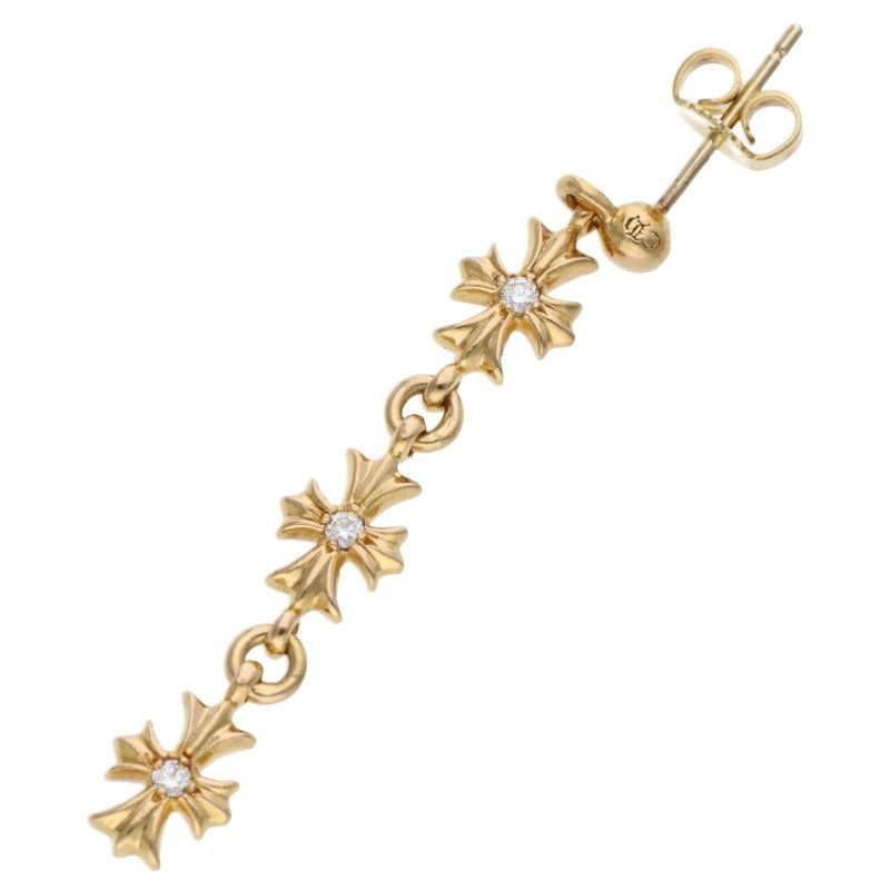 クロムハーツ 22K TINY E CH PLS DIA 3/タイニーECHプラス3ドロップ 3