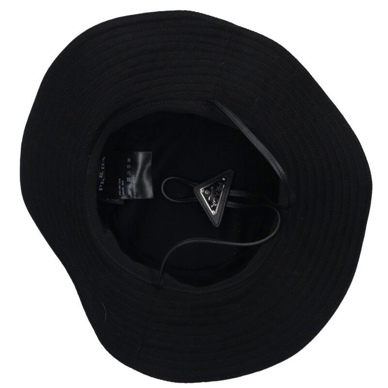 プラダ 2HC250 三角ロゴプレートアジャスターコットンバケットハット