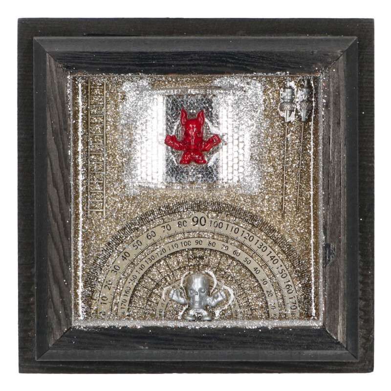 クロムハーツ  Joe Foti EXHIBITION SLiB Pillow フォティ ウッドフレームアートオブジェ メンズ クロムハーツ」のジョー・フォティによるアート展がクロムハーツ