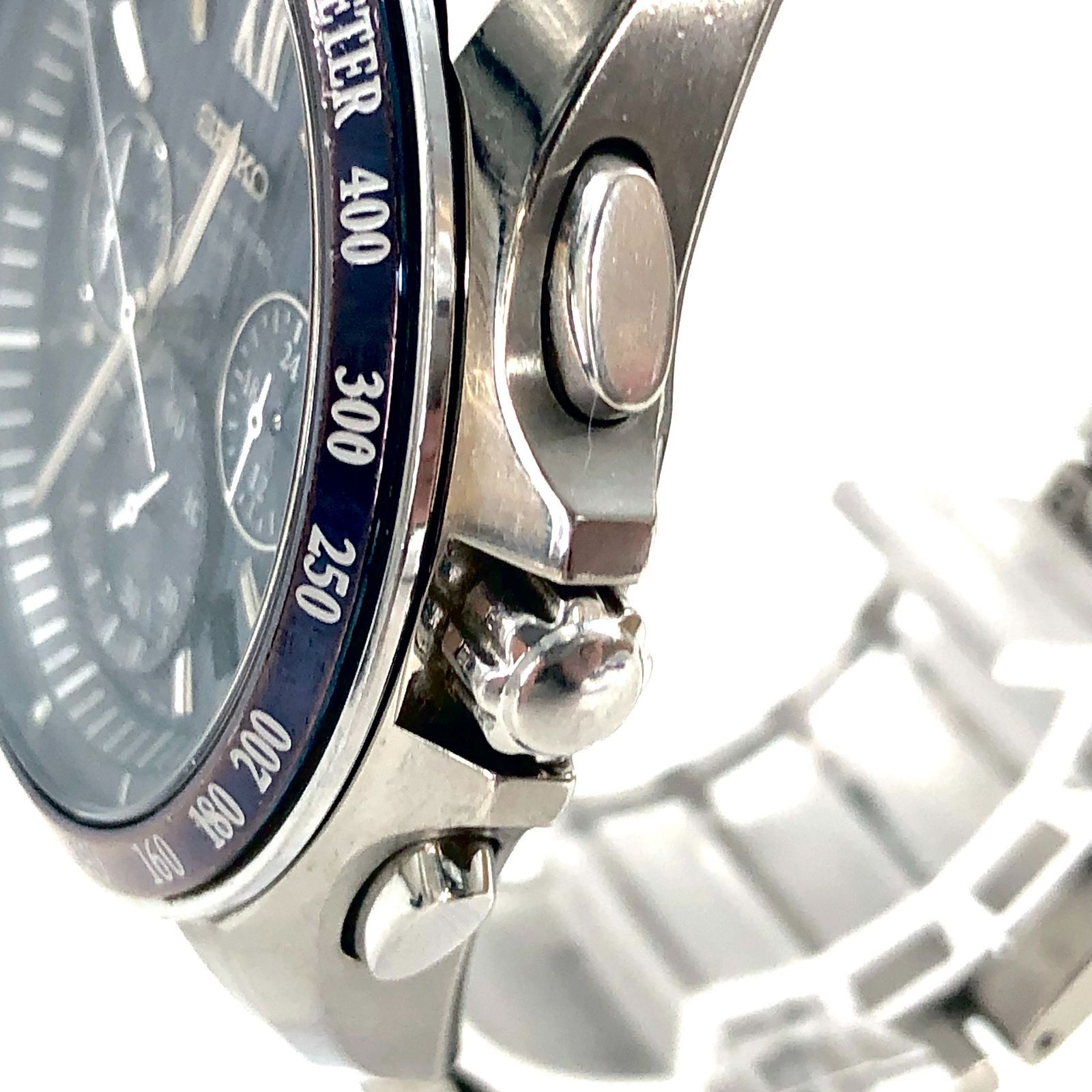メンズ SEIKO セイコー 8B82-0AL0 クロノグラフ SS/電波ソーラー 
