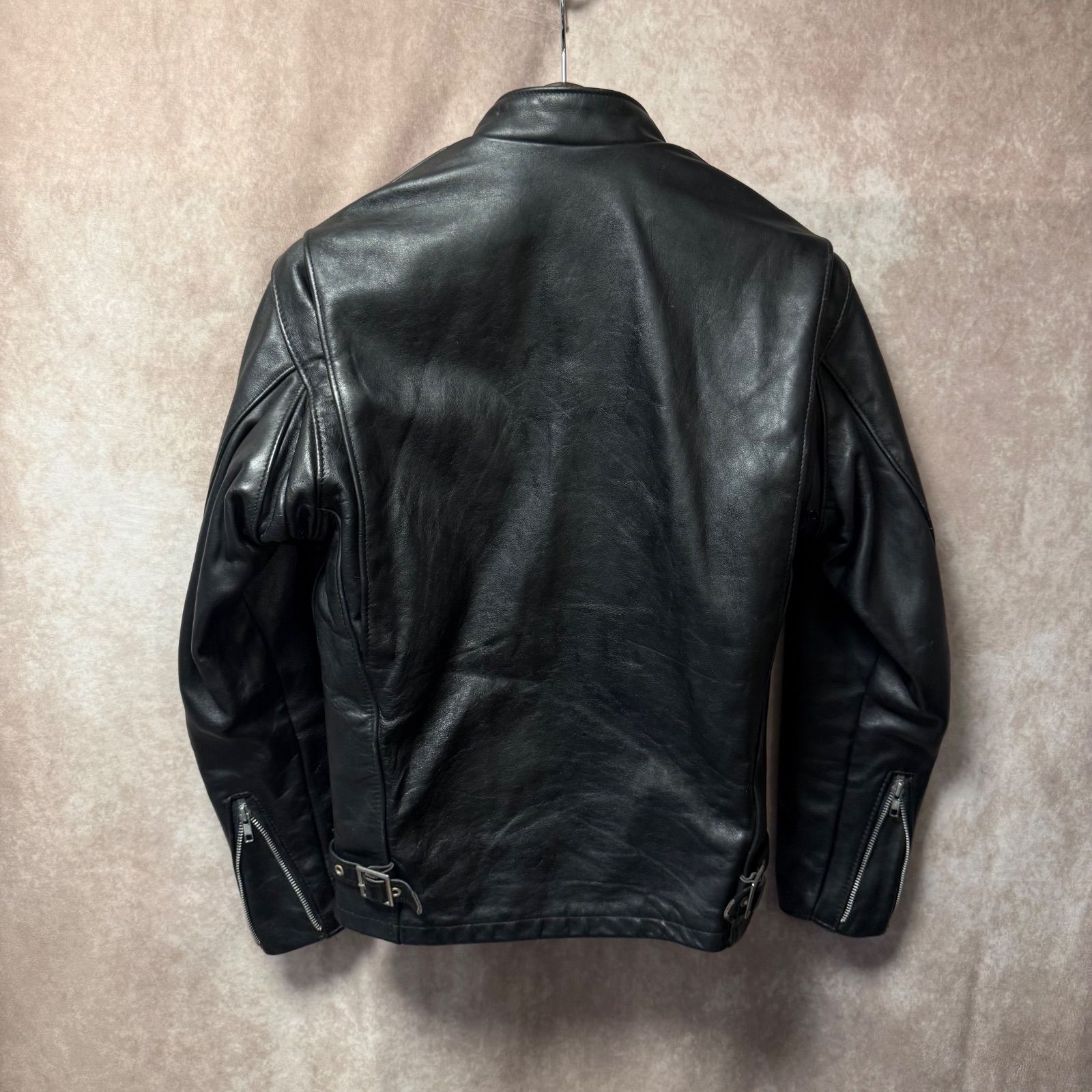 Schott ショット 36 ブラック レザージャケット 本革 シングル