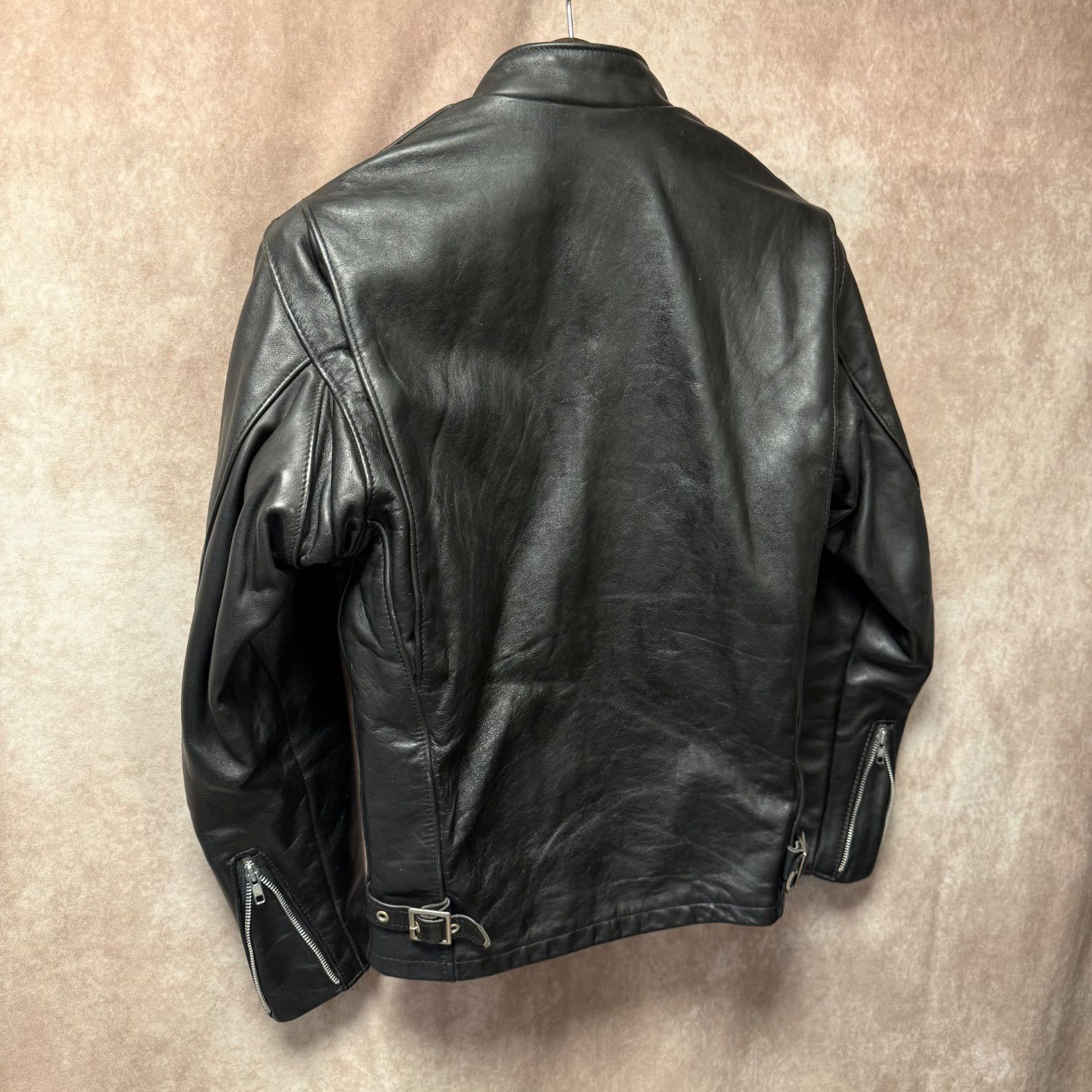 Schott ショット 36 ブラック レザージャケット 本革 シングル 