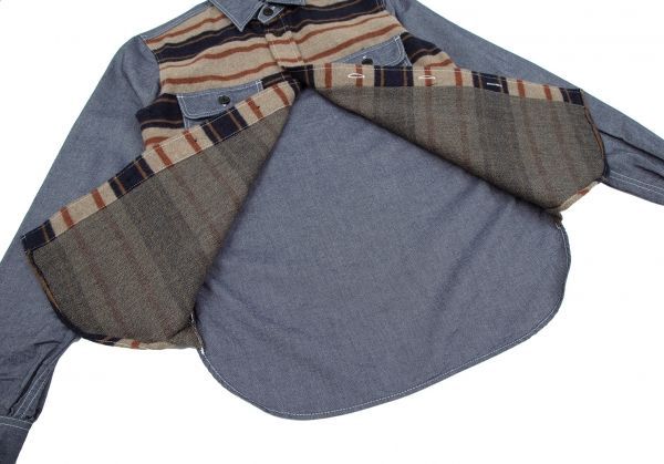 コムデギャルソンオムCOMME des GARCONS HOMME フロントボーダー異素材