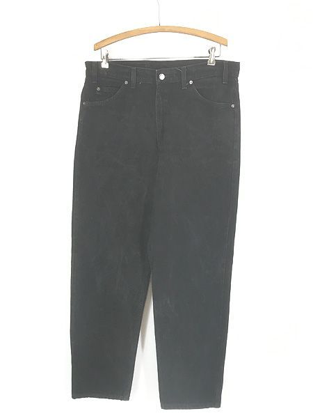 古着 90s Levi's 550-4159 サルファ スーパー ブラック デニム パンツ ジーンズ スリム W35 L31