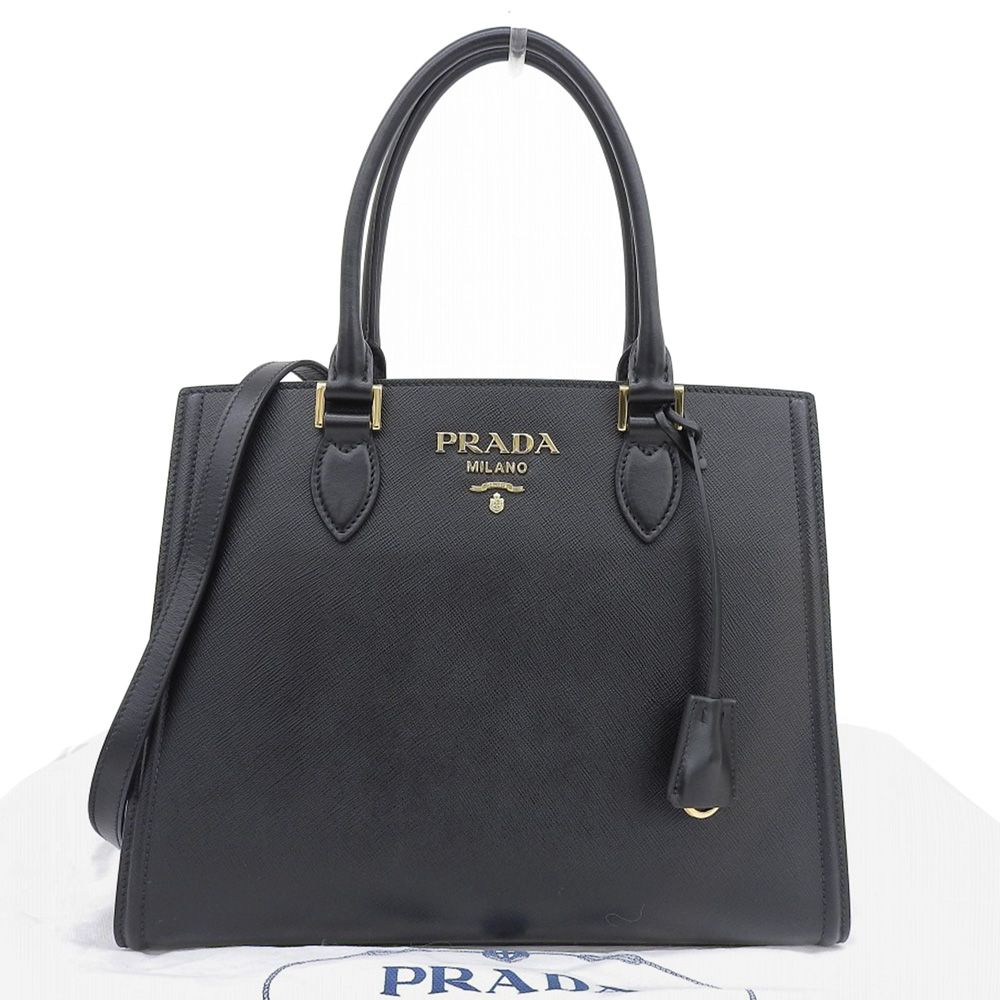 本物保証】 布袋付 新品同様 プラダ PRADA 2WAYバッグ 1BA229
