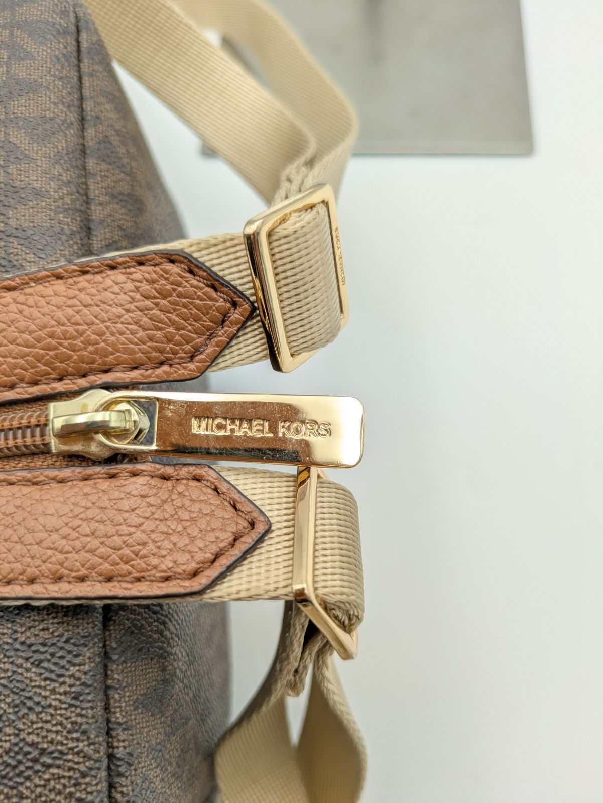美品 MICHAEL KORS マイケルコース リュックサック MK総柄 PVC 4370 