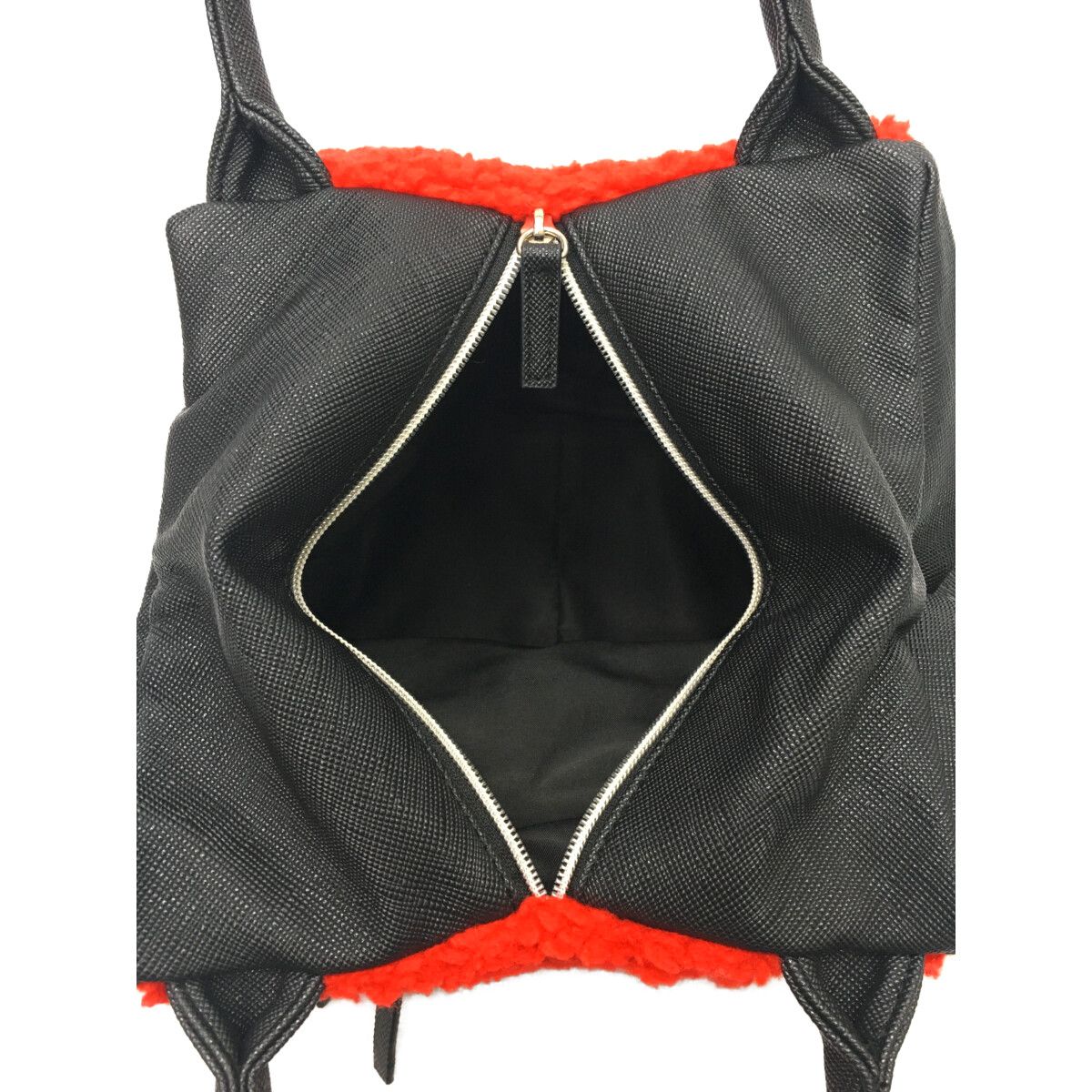 中古 ダンスウィズドラゴン DANCE WITH DRAGON カートバッグ 赤×黒