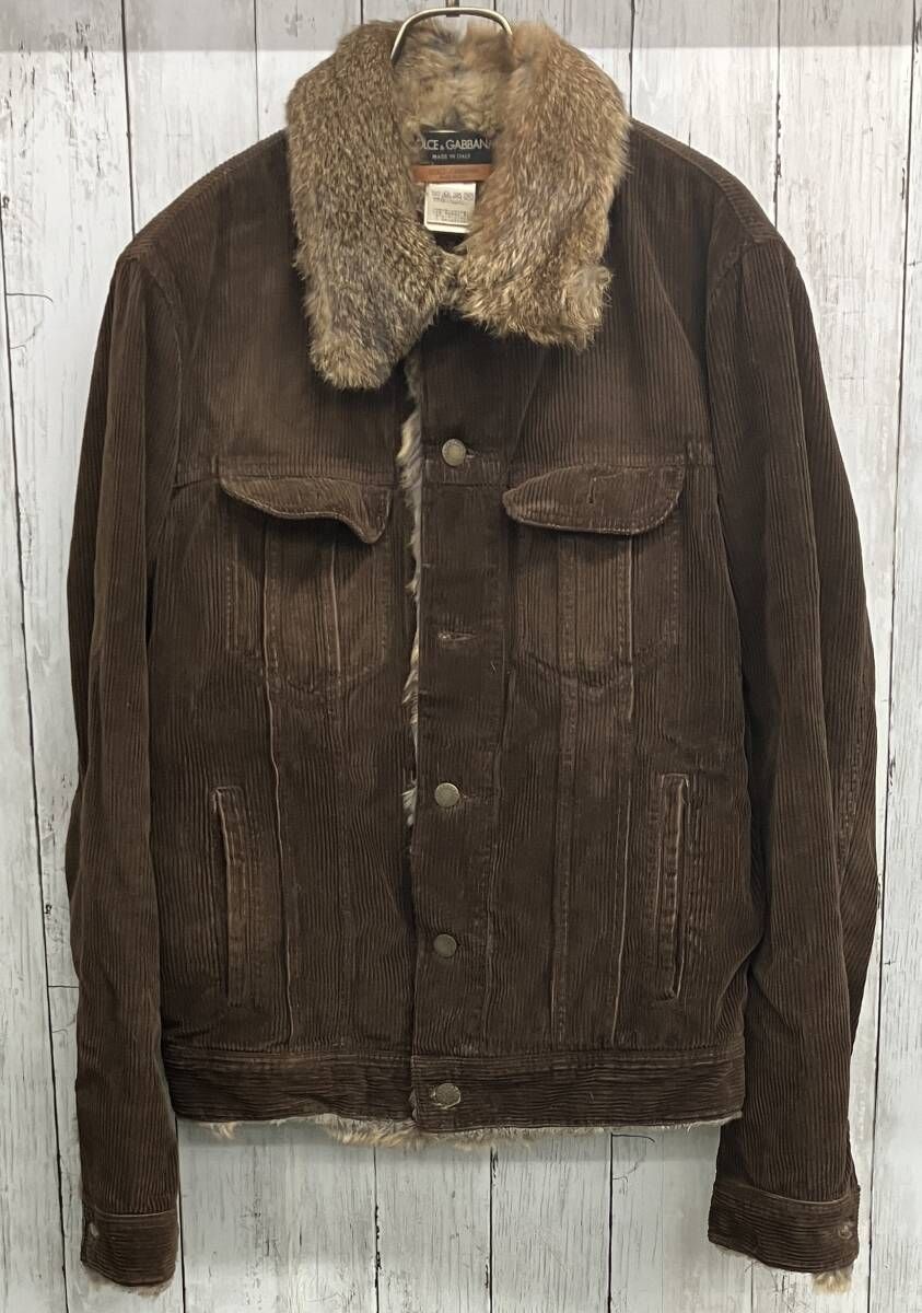 DOLCE & GABBANA コーデュロイジャケット ドルチェアンドガッバーナ
