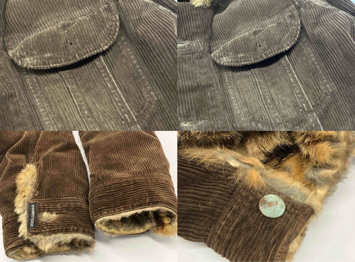 DOLCE & GABBANA コーデュロイジャケット ドルチェアンドガッバーナ