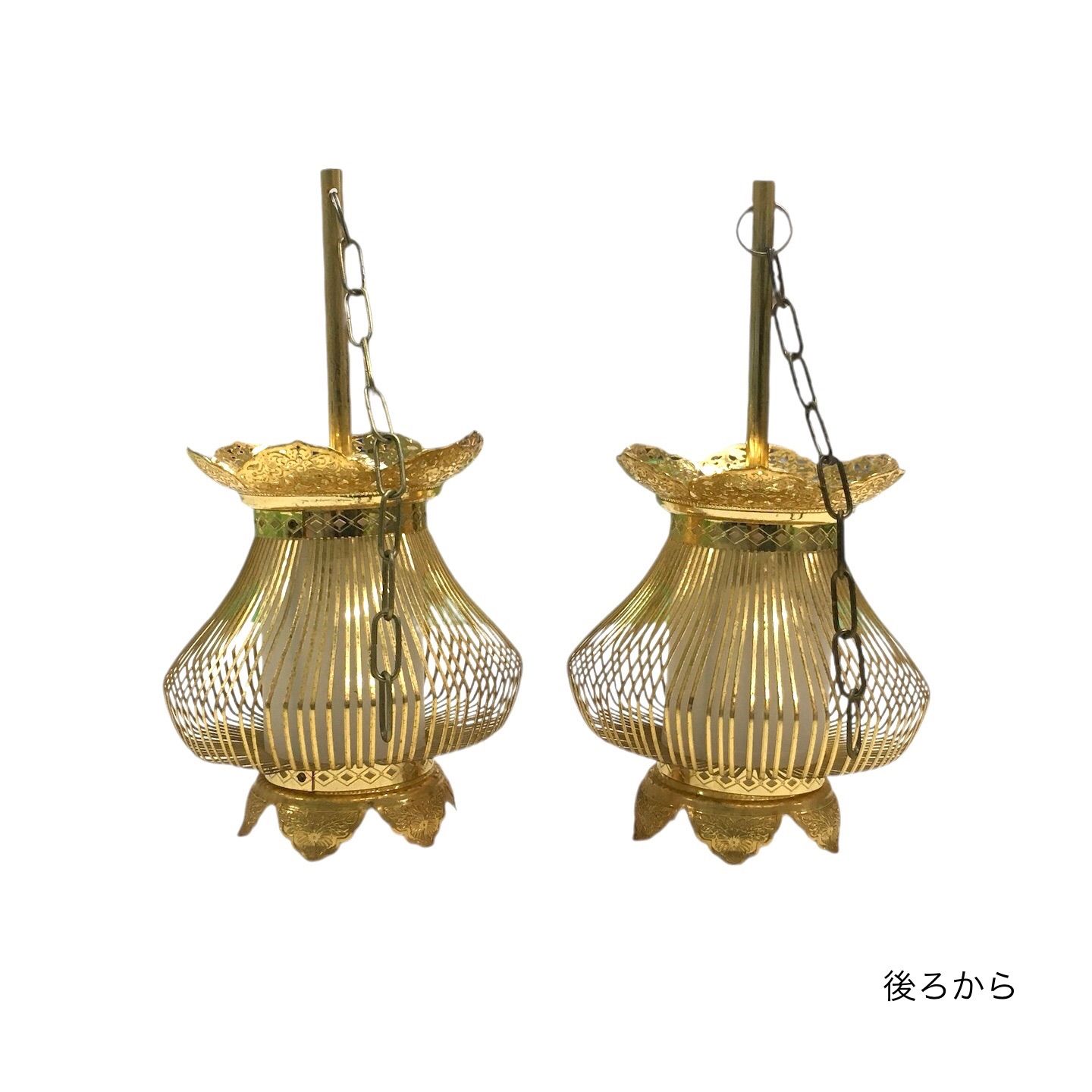 吊り灯籠 1対 直径11cm 珍しい形 仏壇 仏具 - メルカリ