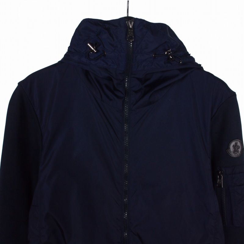 美品モンクレール ナイロン ブルゾン ジャンパー ネイビージャケット00/XS モンクレール MONCLER ナイロンジャケット ブルゾン 上着 XS ネイビー
