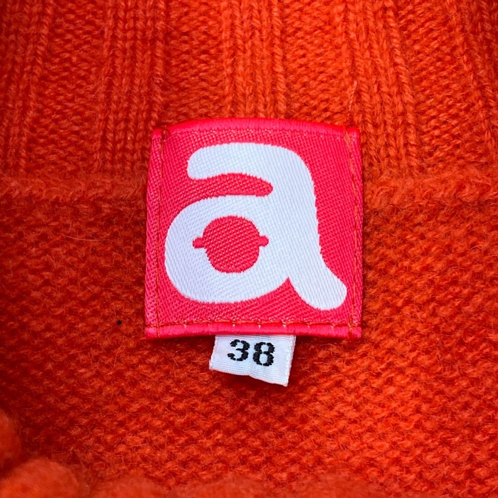 サイズ：38 ARCHIVIO アルチビオ カシミヤ タートルネック 半袖ニット