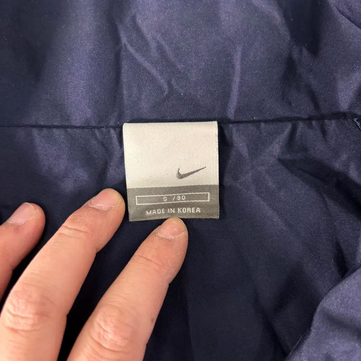 00s NIKE スウォッシュ ロゴ 刺繍 フルジップ ナイロン 100 NIKE 00s 