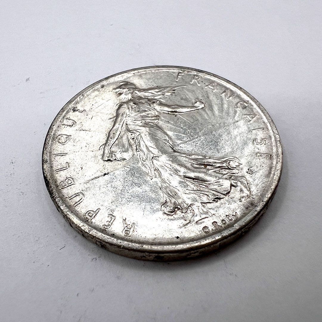 フランス 旧通貨 5フラン 銀貨 1960年 マリアンヌ - メルカリ
