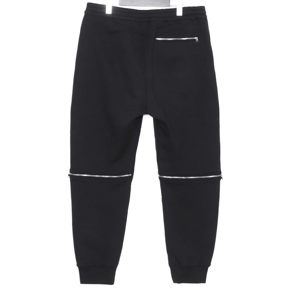 ALEXANDER MCQUEEN Zip-Detailed Sweat pants Lサイズ ブラック 530981