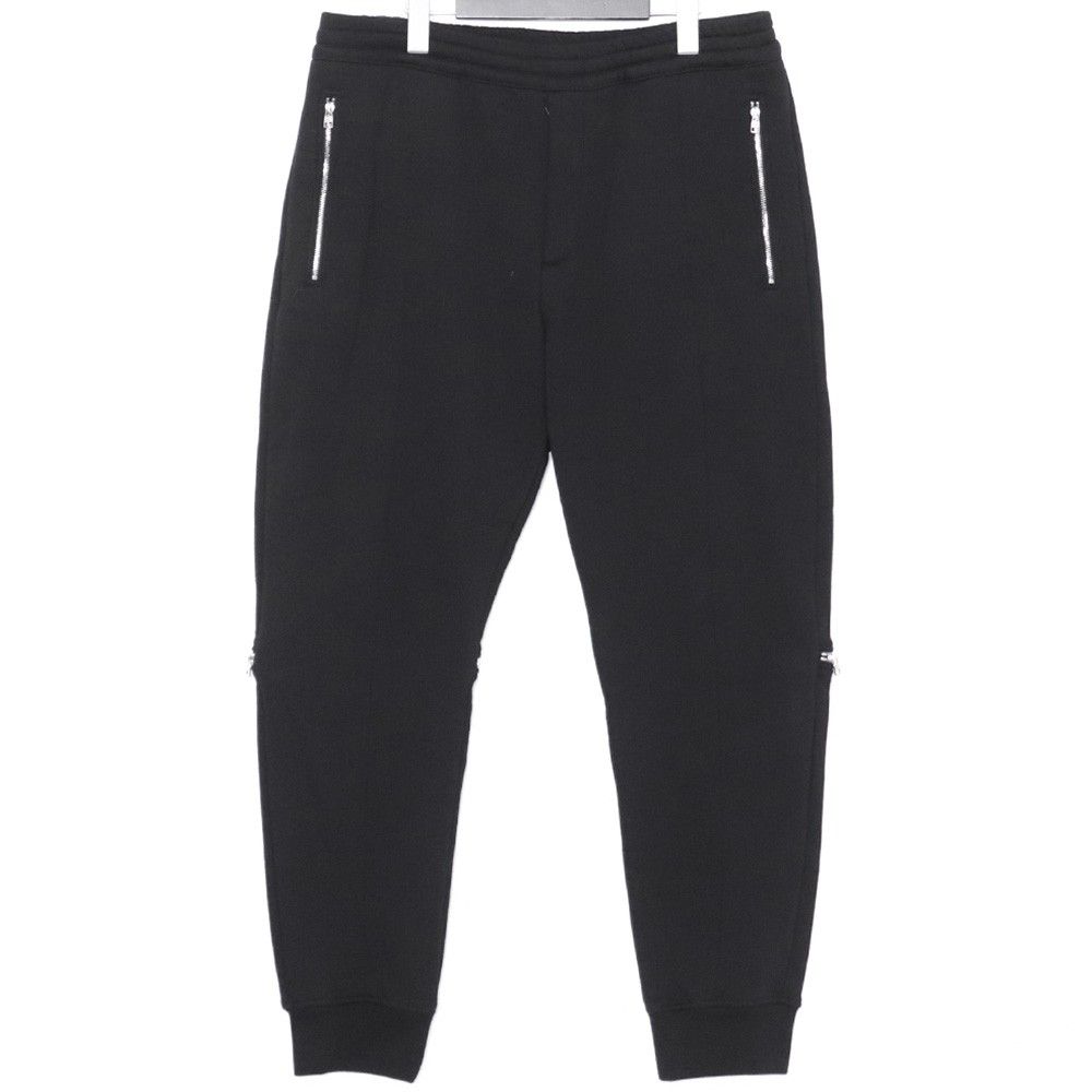 ALEXANDER MCQUEEN Zip-Detailed Sweat pants Lサイズ ブラック 530981