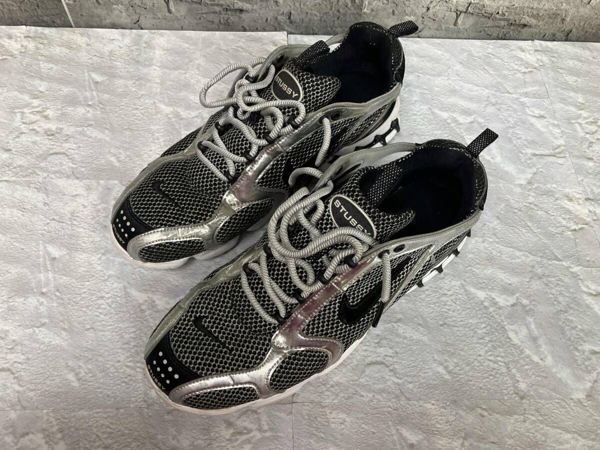 STUSSY × NIKE ステューシー ナイキ AIR ZOOM SPIRIDON CAGED PURE 