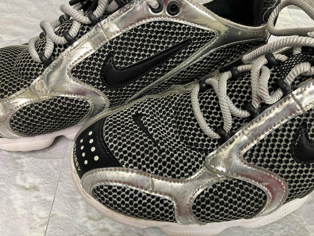 STUSSY × NIKE ステューシー ナイキ AIR ZOOM SPIRIDON CAGED PURE 