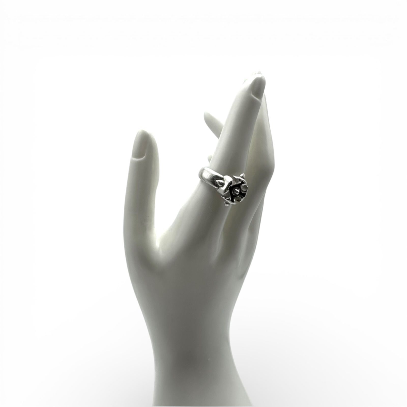 抜群の存在感】アイアンクロス Silver 刻印 90s Vintage Design Ring 
