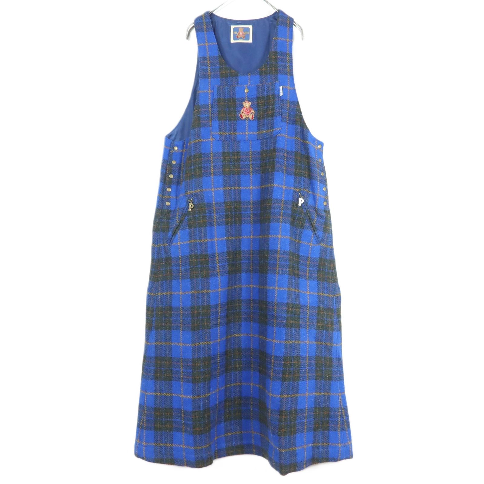 美品！】ピンクハウス☆クマちゃん刺しゅう ジャンパースカート ウール