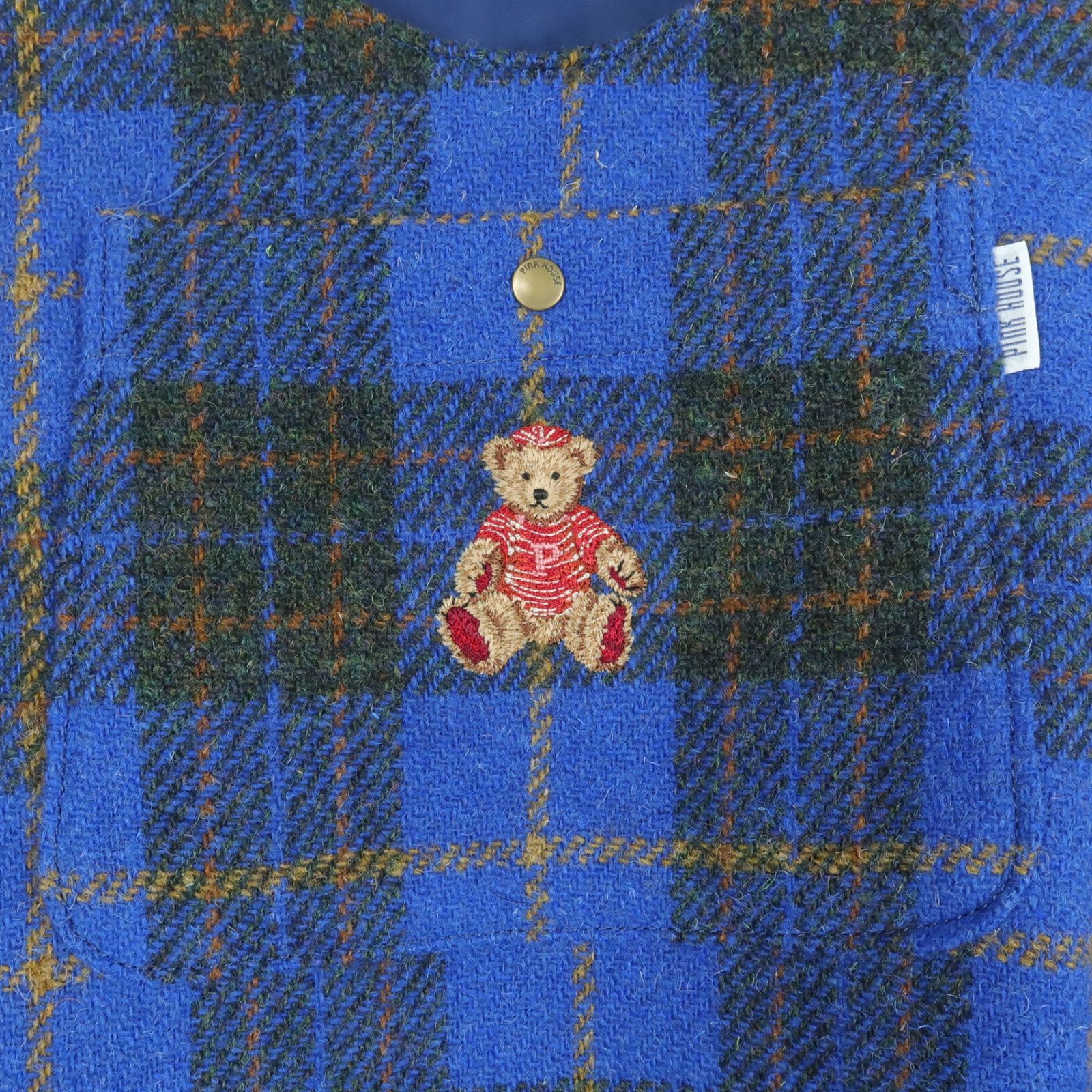 美品！】ピンクハウス☆クマちゃん刺しゅう ジャンパースカート ウール 