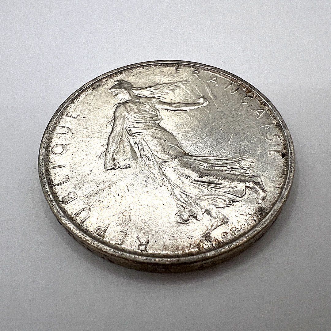 フランス 旧通貨 5フラン 銀貨 1963年 マリアンヌ - メルカリ