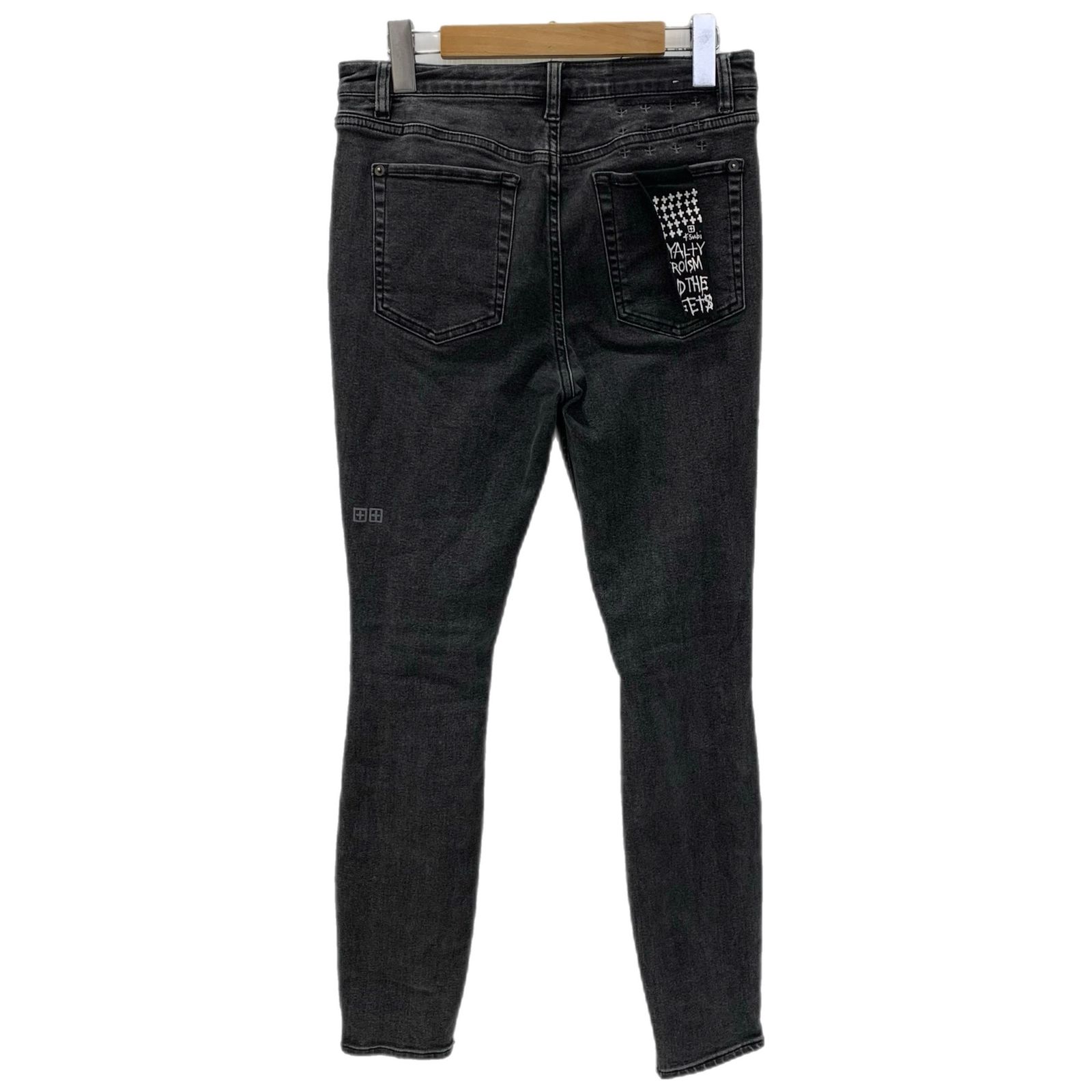 スビ Ksubi ダメージ加工 スキニージーンズ デニム ブラック 28サイズ