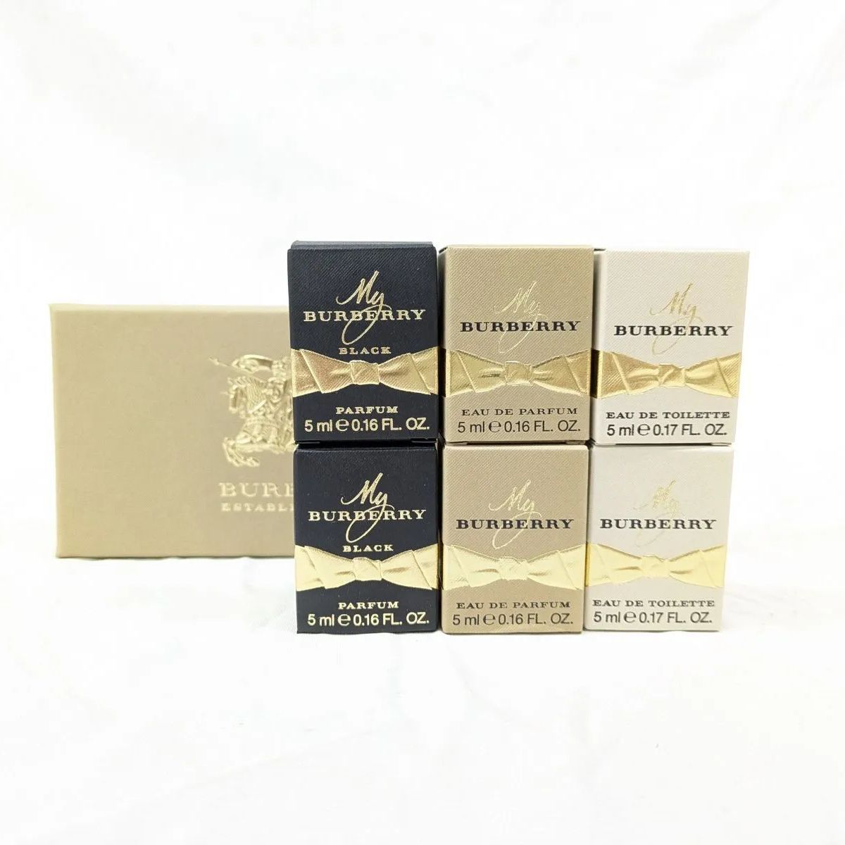 未使用 BURBERRY マイバーバリー 香水 3種類 2セット 各5ml ブラック 