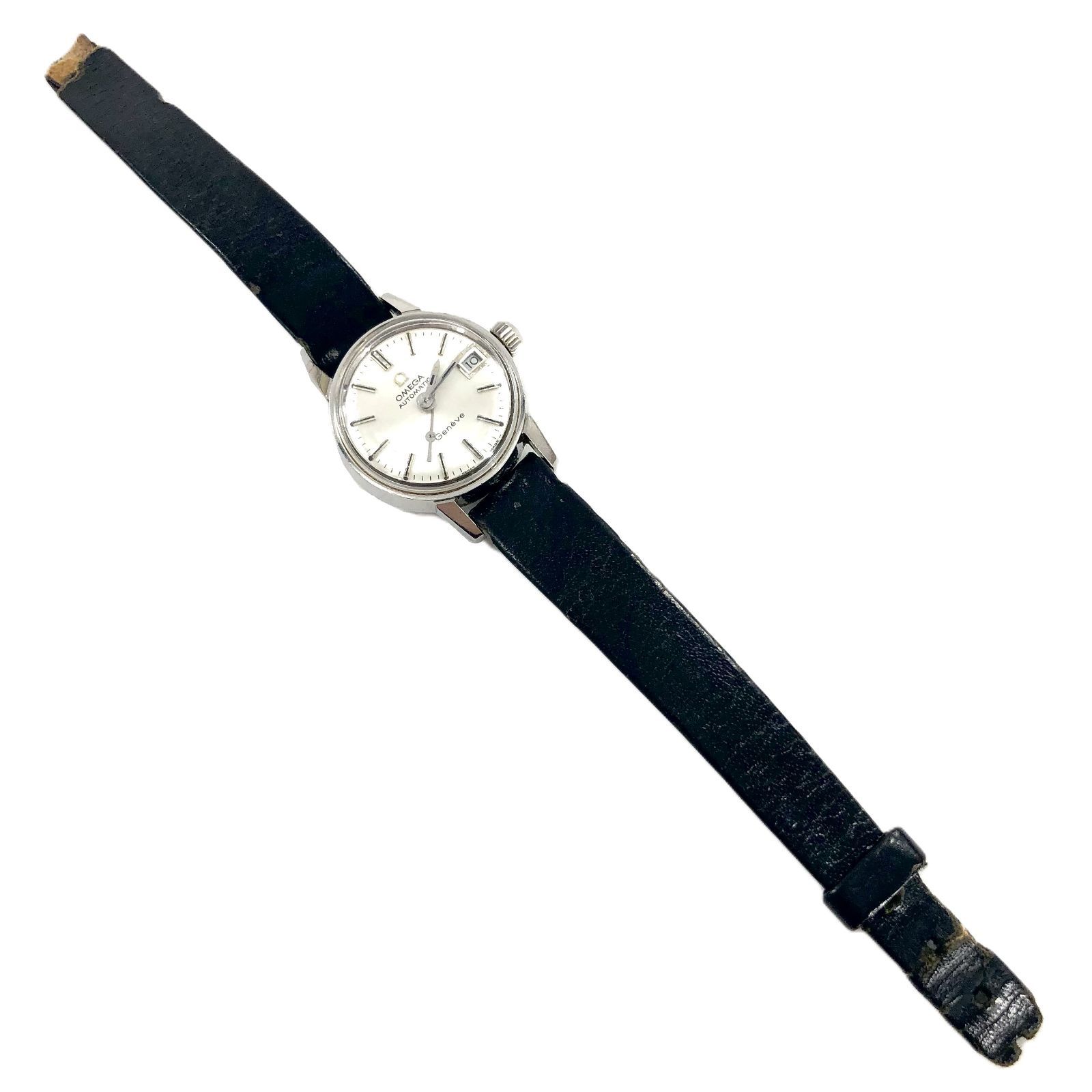 レディース OMEGA オメガ Geneve ジュネーブ AT/革 シルバー文字盤