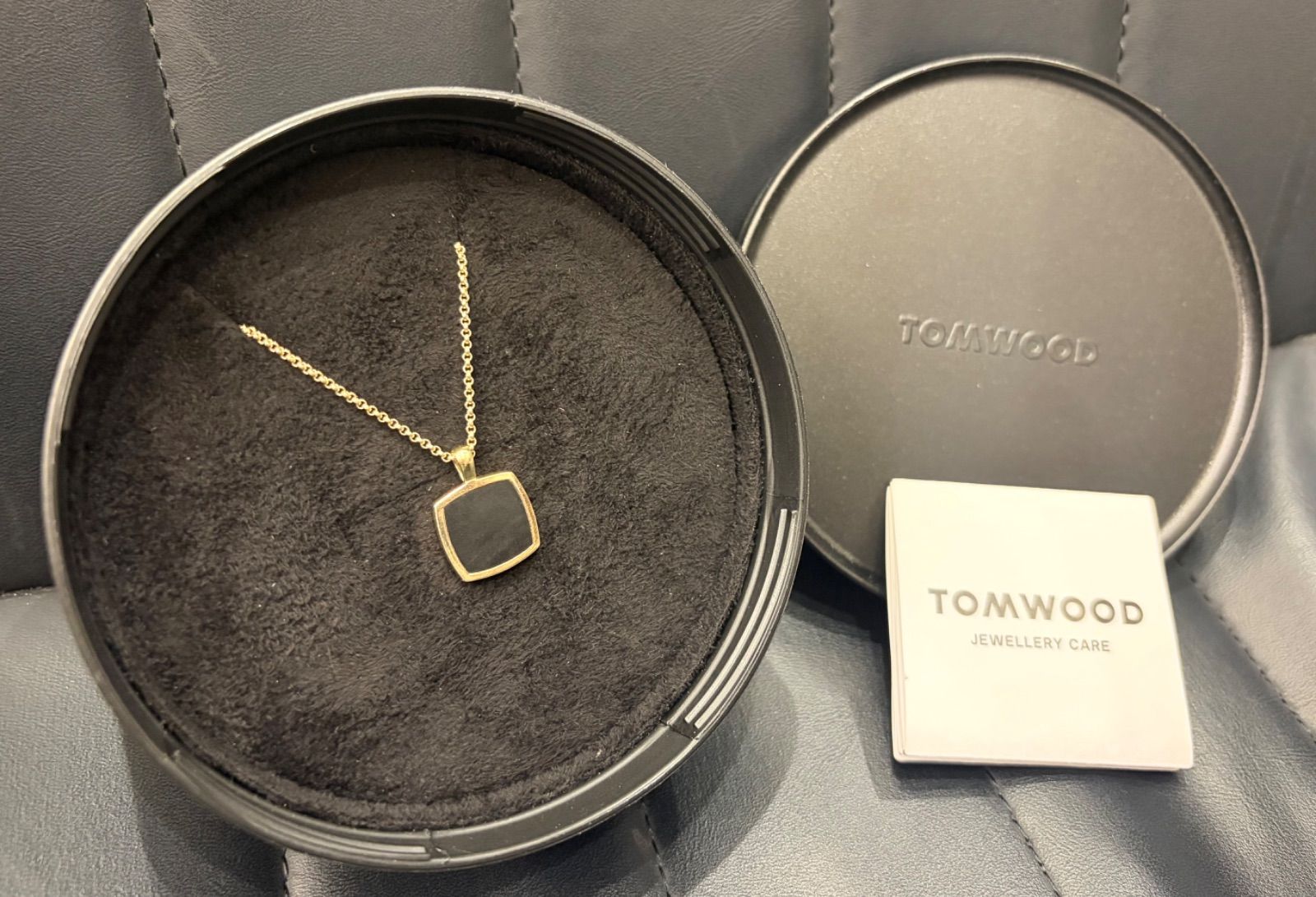 ☆NA05294 TOM WOOD トムウッド ブラック オニキス ゴールドチェーン 