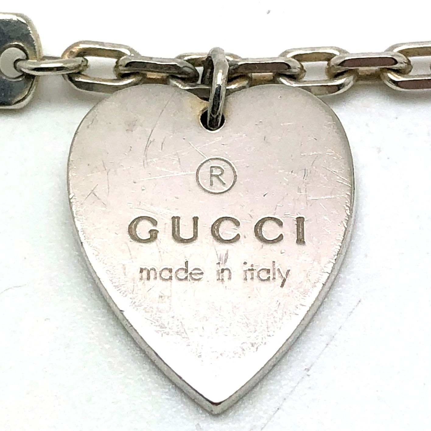 GUCCI グッチ ブレスレット アイコン チェーン チャーム ハート 