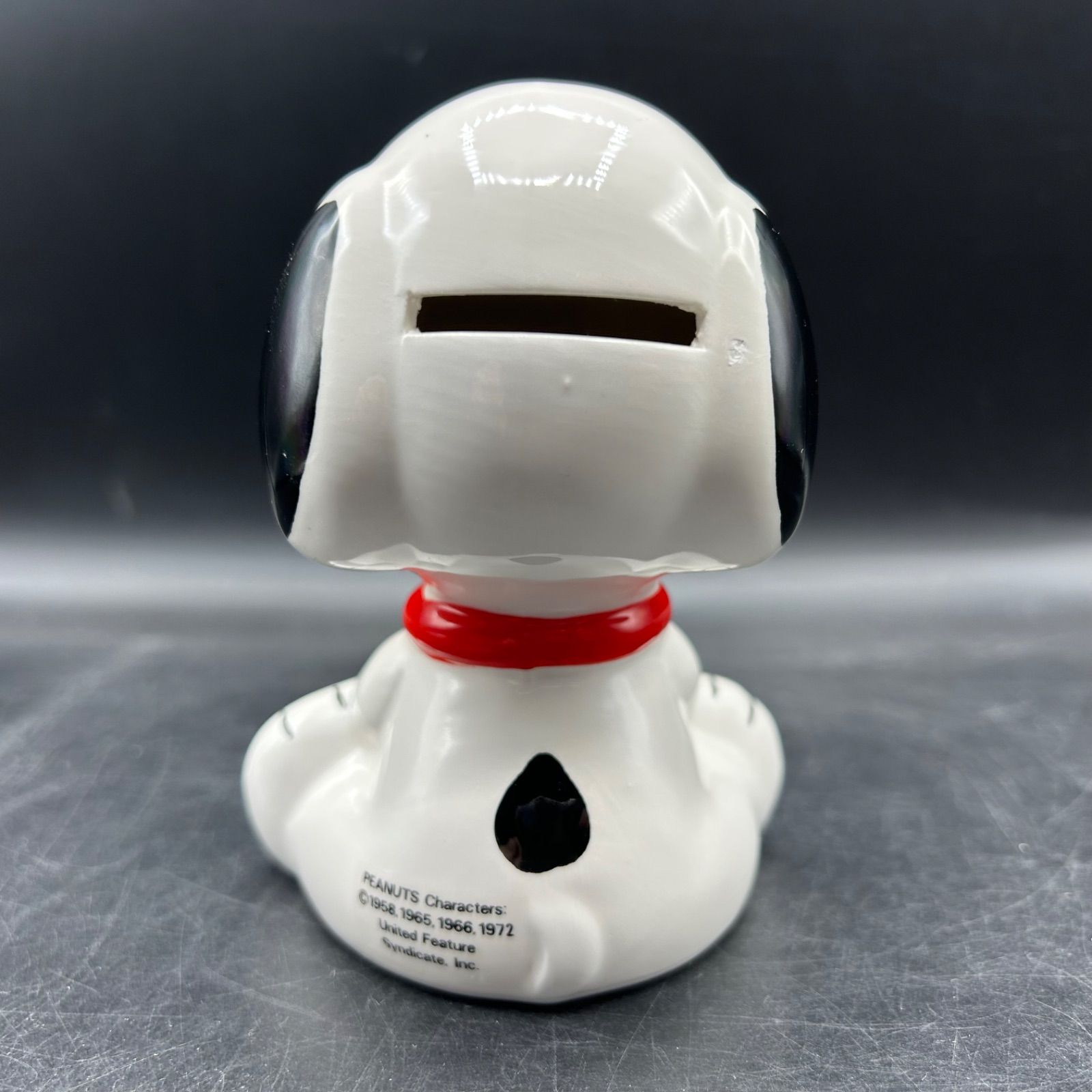美品 ヴィンテージ スヌーピー ウッドストック 陶器 貯金箱 1972年製 