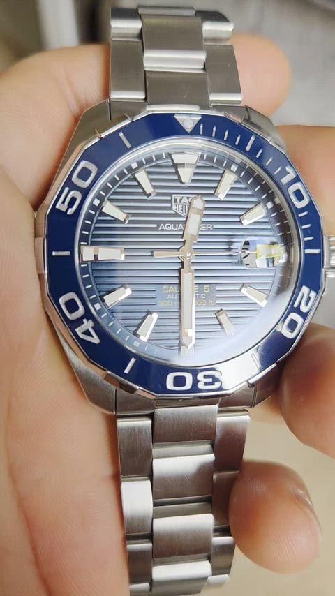  TAG Heuer タグ ホイヤー アクアレーサー 300 デニム版 オートマチック 43mm フルセット デパート デイリー使い 自動巻き時計 腕時計(アナログ)